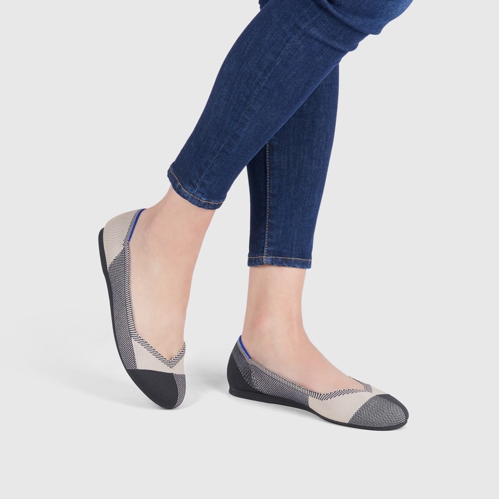 EUC Rothy’s Black Captoe Flat Sz 10